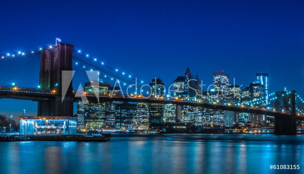 Picture of Brooklyn Bridge NYC Skyline